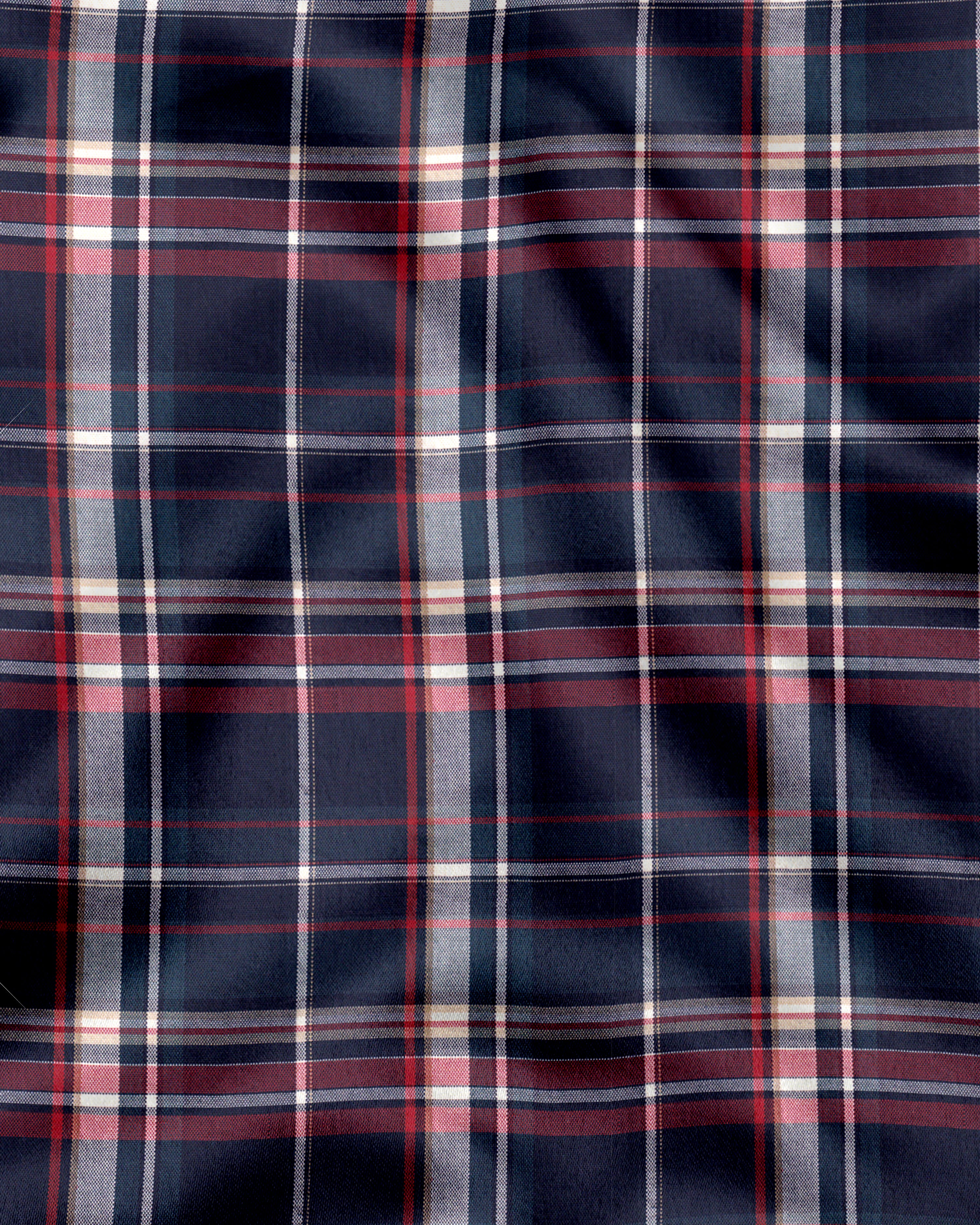 Blue & Red Checkered Cotton Shirt - Bold Pattern Design