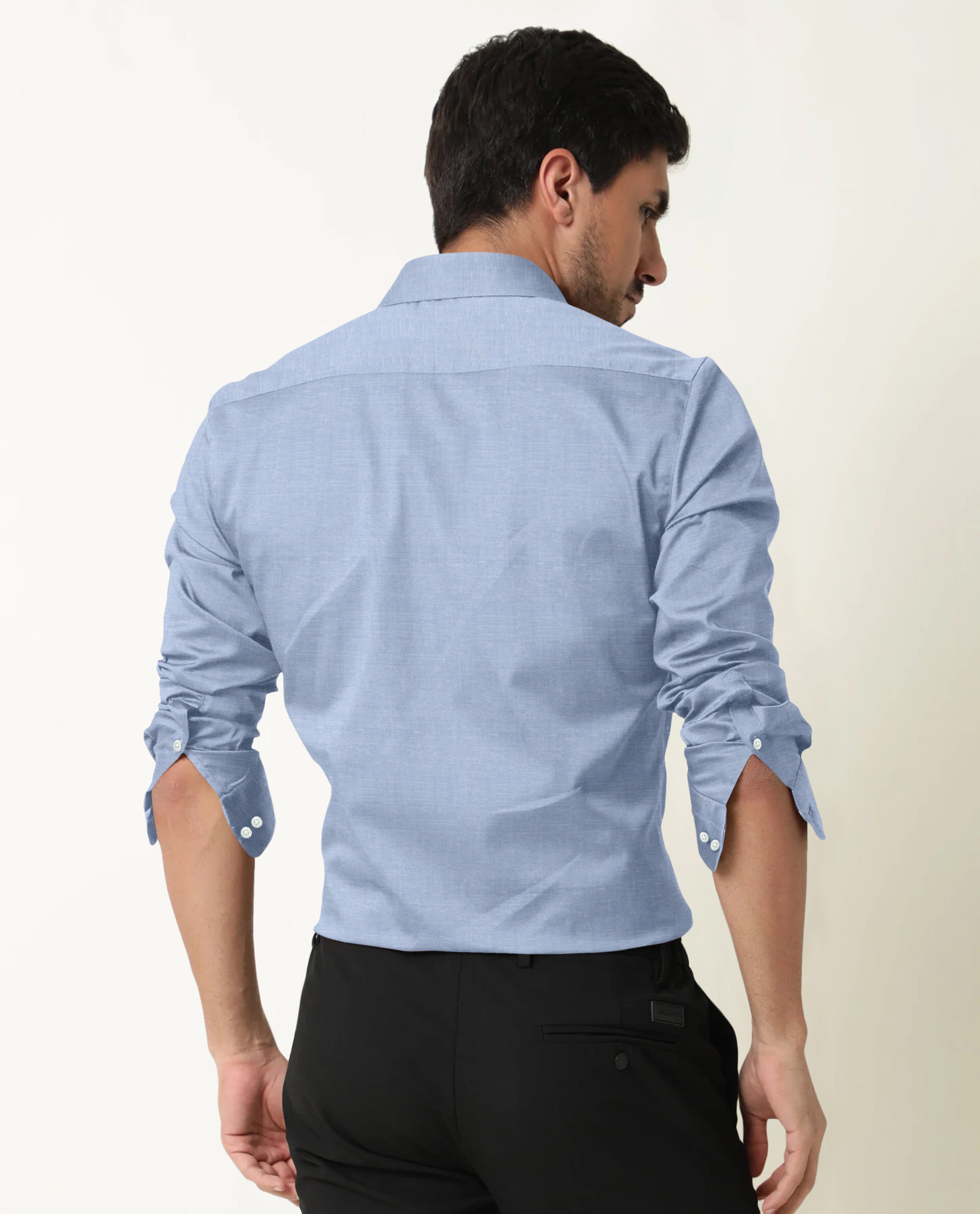 Sky Oxford Cotton Professional Shirt