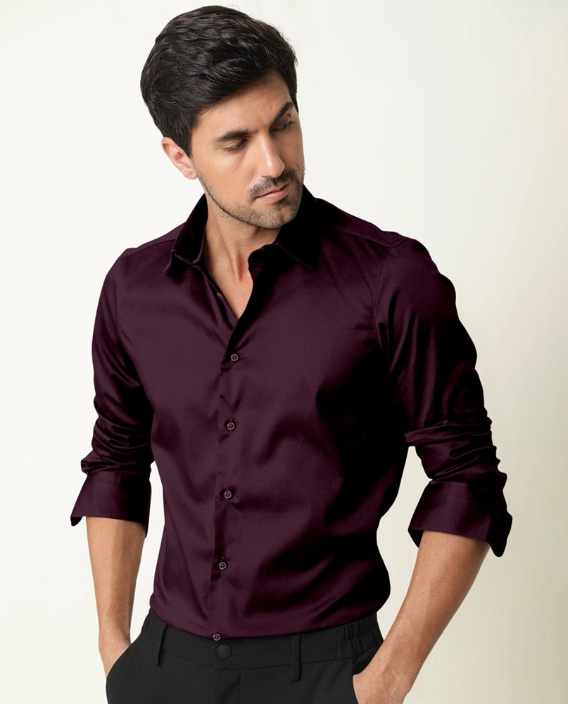 Royal Wine Plum Classic Shirt