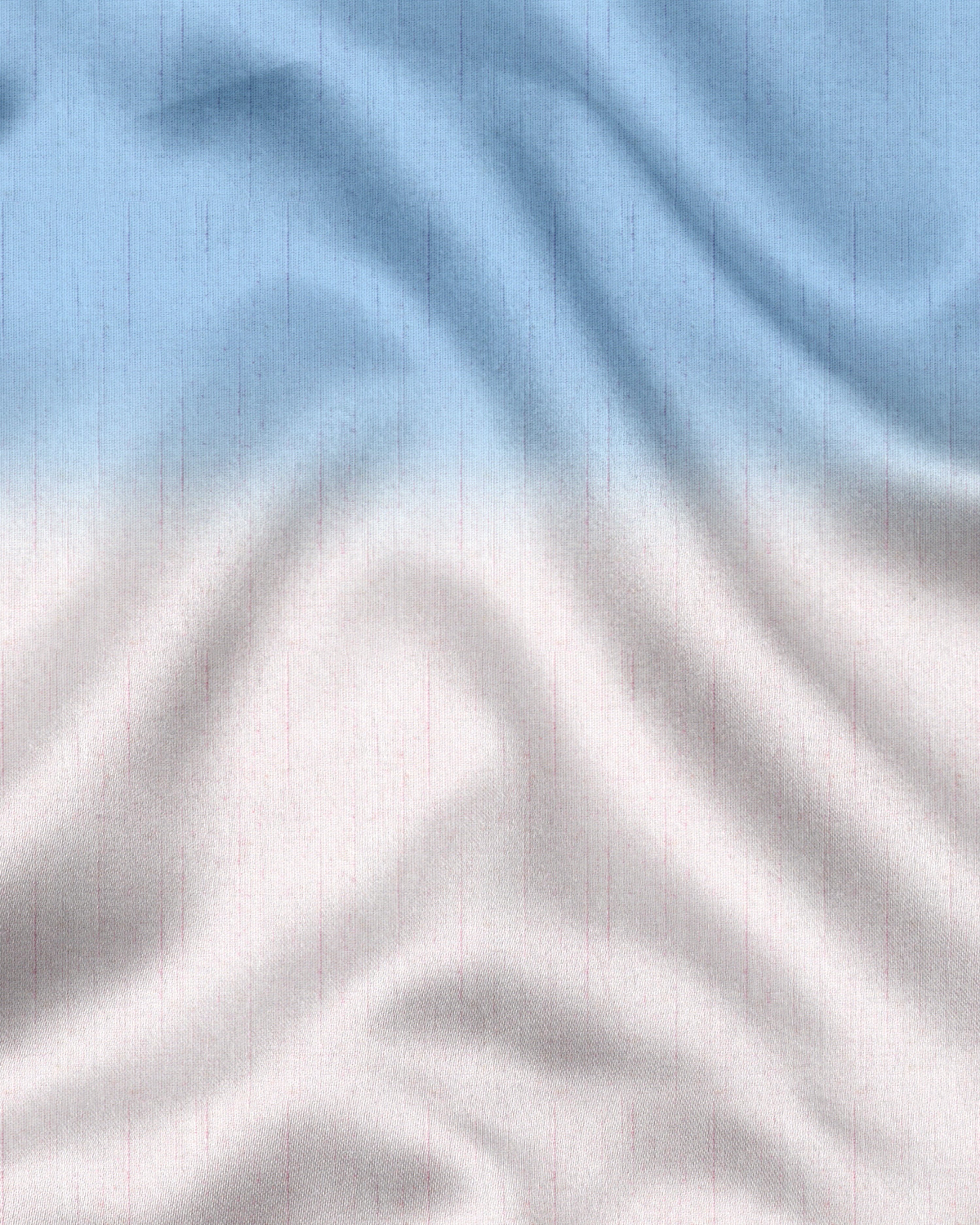Dual Tone Blue & White Designer Printed Shirt